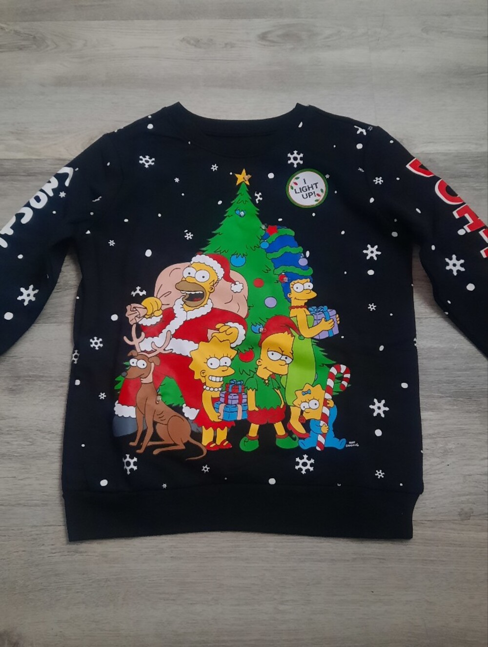 The Simpsons Holiday Light-Up Sweatshirt